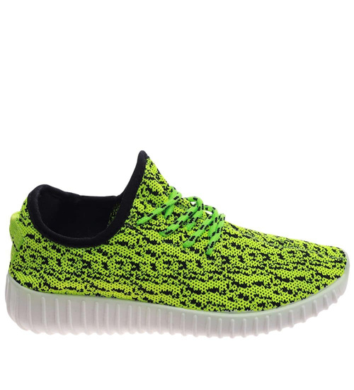 Dziewczęce zielone buty sportowe /C2-2 17497 T192/