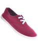Sznurowane tenisówki dziewczęce Bordowe /D8-1 11158 T007/