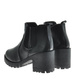 Damskie botki na obcasie w kolorze czarnym /E10-3 9881 S212/