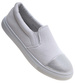 Wsuwane białe trampki dziewczęce slip on /B5-2 13683 T004/