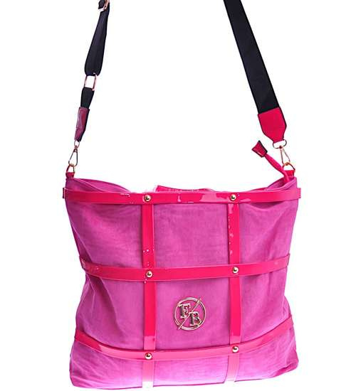 Fuksjowa torebka shopper bag F/B /H2-K47 TB378 M593/ Fuksjowa torebka shopper bag F/B /H2-K47 TB378 M593/