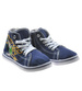 Wysokie wiosenne trampki chłopięce granatowe /B2-1 7550 S097/