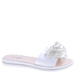 Plażowe białe klapki z ozdobą /C1-1 14014 T096/