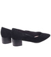Czarne czółenka na niskim obcasie Pointy Toe /F5-3 18807 T381/