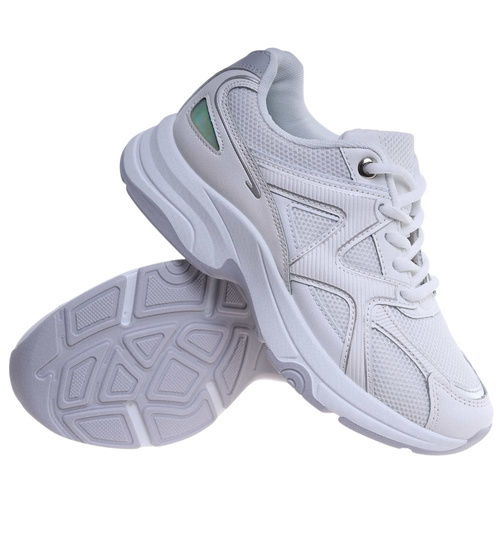 Białe damskie buty sportowe /A8-3 18120 T208/