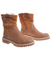 Zimowe botki saszki z ociepleniem Brązowe /G9-3 18540 G388/
