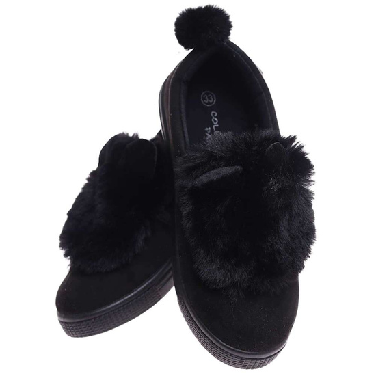 Czarne dziewczęce tenisówki /E6-3 15714 T04/