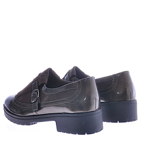 Damskie półbuty damskie khaki /B7-4 12590 T213/