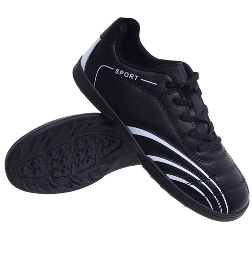 Czarne trampki halówki męskie /D2-2 18150 T388/