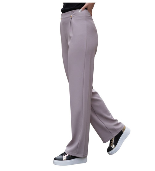 Szare wizytowe spodnie damskie /H UB886 G/