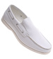 Wsuwane białe męskie mokasyny /A9-1 16761 T099/