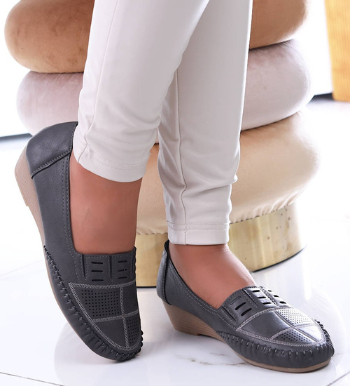 Wiosenne szare półbuty /G8-2 13633 T129/