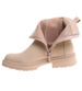 Zimowe beżowe botki damskie /B6-2 18498 T238/