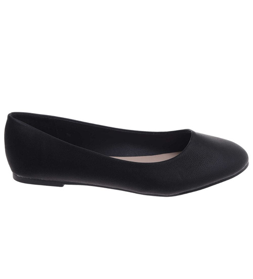 Baleriny damskie czarne klasyczne /G8-2 2751 T182 +H2/