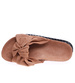 Camelowe klapki espadryle na platformie /G3-2 14464 T297/