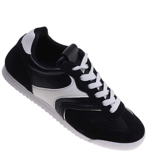Czarne buty sportowe damskie /E8-2 18803 W233/