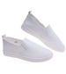 Białe damskie tenisówki slip on /L3-2 18804 W137/