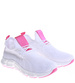 Biało różowe wkładane buty sportowe damskie /G5-2 16123 G383/