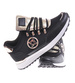 Modne damskie buty sportowe Czarne /C1-2 12349 T697/