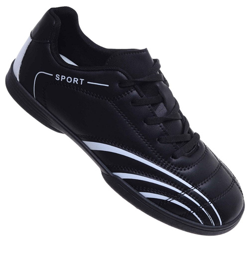 Czarne trampki halówki męskie /D2-2 18150 T388/