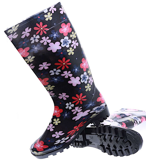 Kolorowe kalosze z długą cholewką /G3-1 15792 T339/