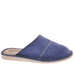 Skórzane kapcie damskie z Podhala Granatowe /A3-1 8452 S197/