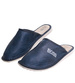 Skórzane męskie kapcie na prezent Granatowe /F1-1 7893 S196/