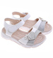 Białe sandałki dziewczęce z rzepami /G5-2 16384 T381/