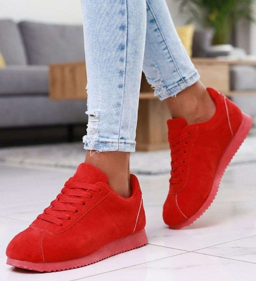 Damskie buty sportowe sznurowane sneakersy /B3-2 16645 T039/