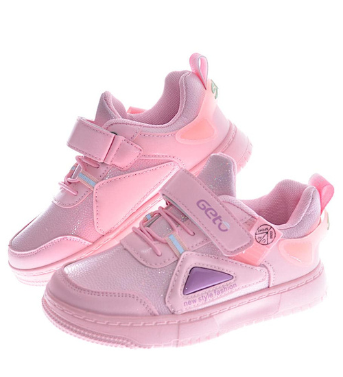 Różowe dziewczęce trampki /A10-2 12451 T497/