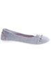 Materiałowe szare balerinki jak tenisówki /C1-1 14386 T046/