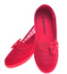 Koronkowe balerinki z kokardką Czerwone /F10-2 11539 T8-5/