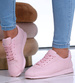 Wiązane różowe buty sportowe /E3-2 16155 S195/