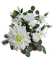 Duży stroik Białe kwiaty KOMP148 M600