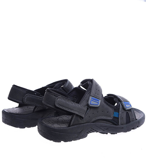 Chłopięce szare sandały na rzepy /C5-2 14432 S390/