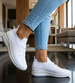 Białe wsuwane buty sportowe /H2 17270 W101/