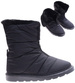 Czarne kozaki śniegowce z futerkiem /G11-3 17008 G284/
