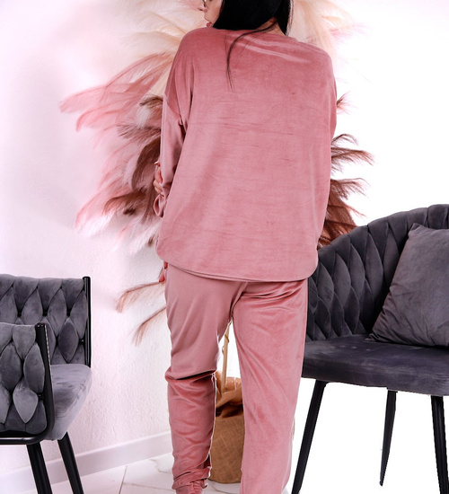 Komplet piękny kobiecy dres Brudny Róż /H2 A3-1 UB569 T637/