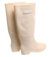 Beżowe kalosze damskie z wysoką cholewką /G5-1 18193 T4/