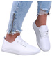 Białe sznurowane tensiówki damskie /G7-2 15856 T276/