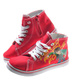 Wysokie wiosenne trampki chłopięce czerwone /A2-1 7550 S097/