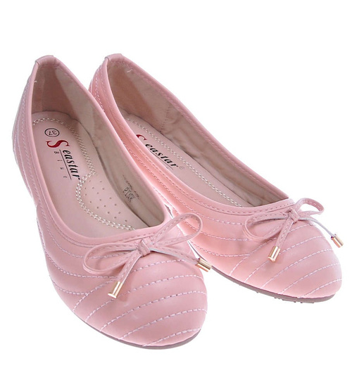 Różowe balerinki damskie Seastar /B3-2 10544 S252/