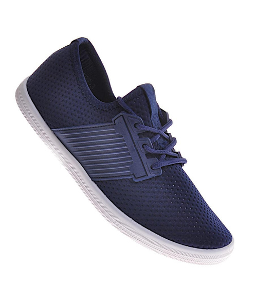 Wsuwane damskie buty sportowe GRANATOWE /A3-2 12368 T290/