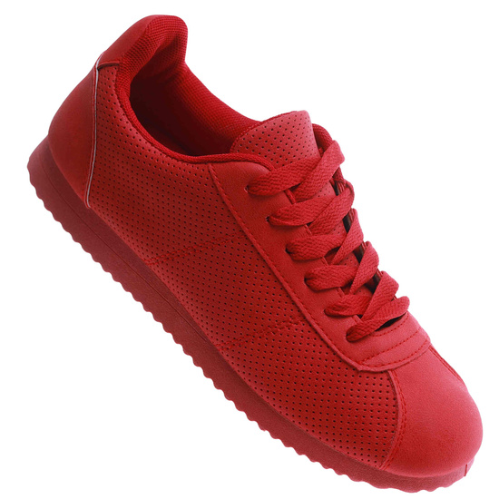 Czerwone damskie buty sportowe /D8-3 +H2 17478 T102/