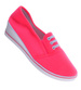 Różowe tenisówki damskie na niskim koturnie /E6-2 8019 S192/