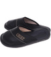 Skórzane kryte klapki domowe Chief czarne /G5-1 18684 S290/