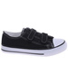 Czarne tenisówki dla dziewczynki na rzepy /D2-2 18637 T286/