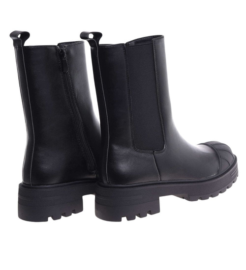 Czarne wysokie botki z ociepleniem /J5-2 H2 18423 T2/