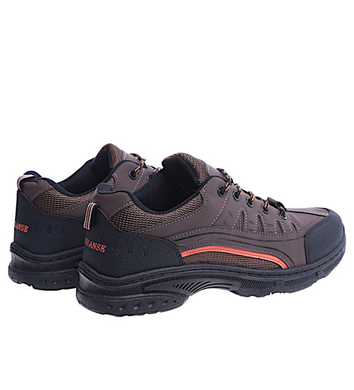 Brązowe trekkingowe buty męskie trekkingowe /B4-1 14681 T430/