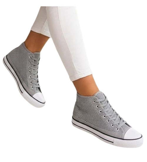 Ażurowe damskie trampki damskie na lato /D9-3 16335 G9-84/